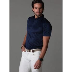 Collars & Co. Semi-Spread Collar Short-Sleeve Polo